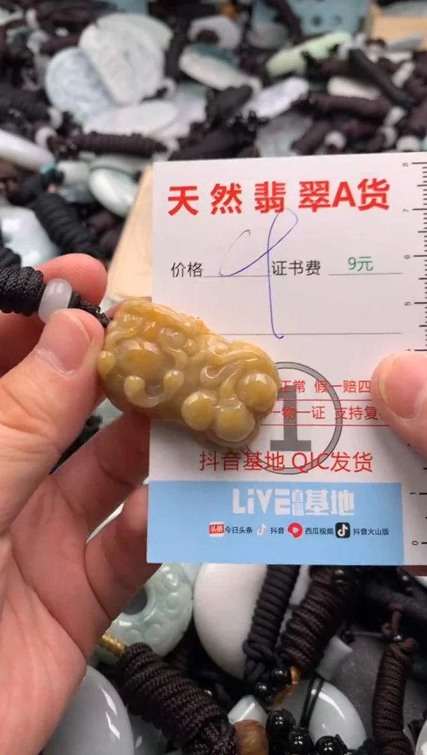 翡翠未镶嵌吊坠(不含链)1