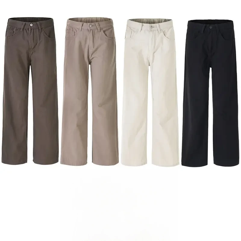 美拉德春夏季户外美式cleanfit直筒休闲裤男生简约潮牌长裤男