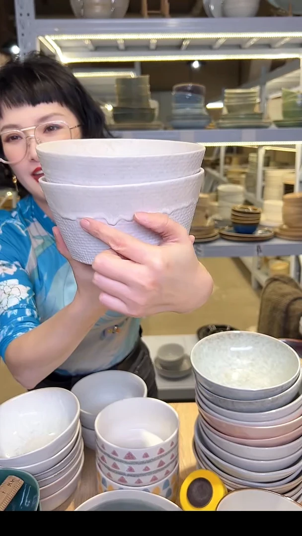 瓷182外贸尾货高温釉下彩陶瓷餐具默认微瑕