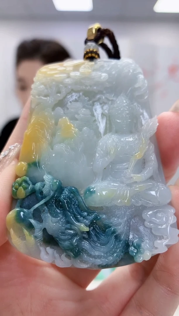 未镶嵌定制翡翠4829jw-毛货挂件83