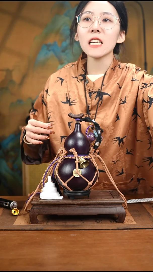 WG005网兜款大漆酒葫芦（现货现发）