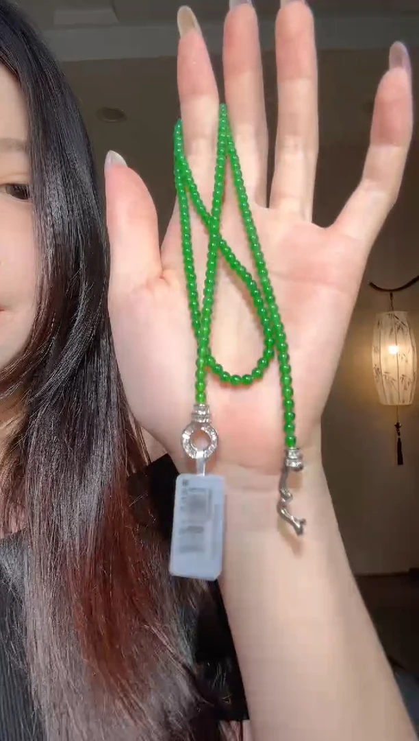 翡翠未镶嵌项圈小米珠