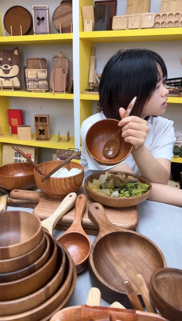 酸枣木13碗+小弯勺