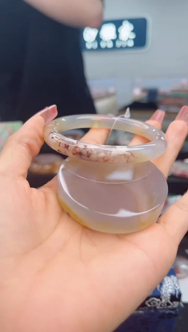 石英质玉手镯未镶嵌59圈口142458