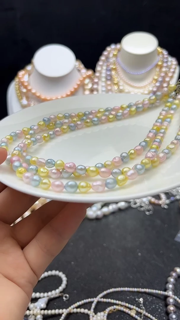 淡水珍珠未镶嵌颈饰多人