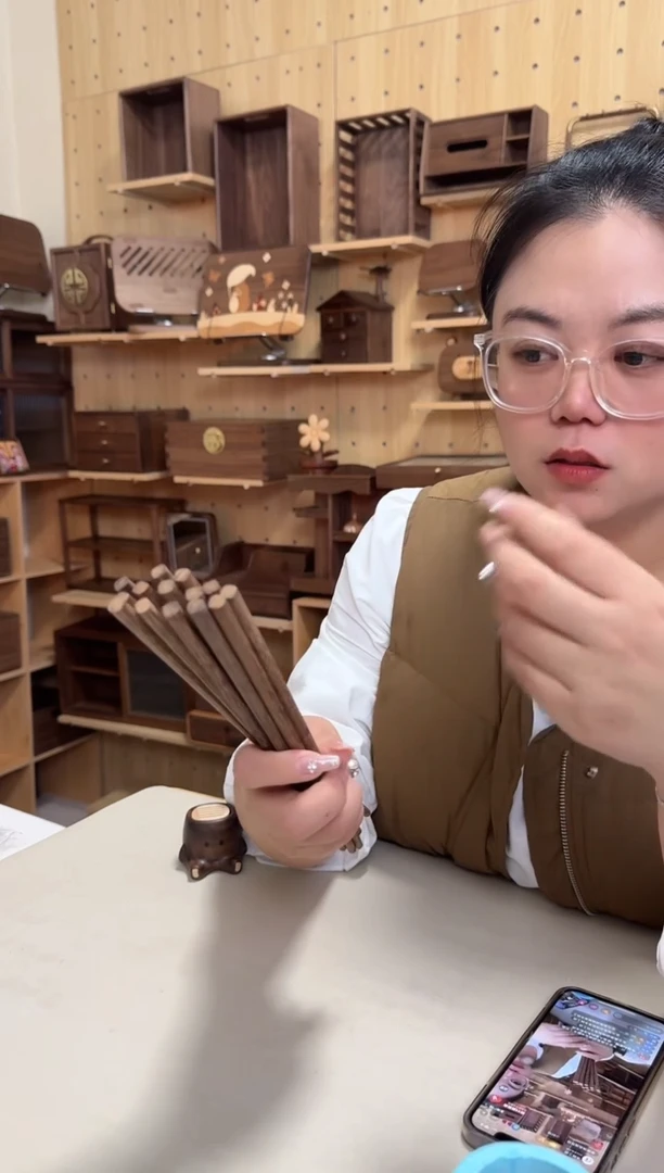 木鸡翅木十双筷子