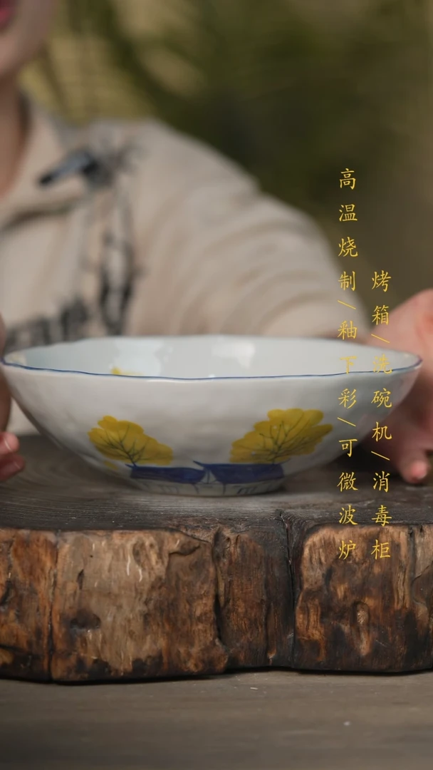 【闪购商品】碗景德镇高温釉下彩可微波烤箱洗碗机