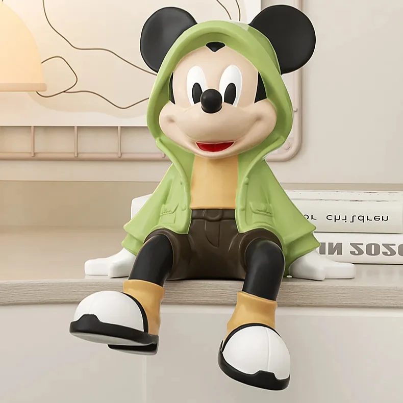 卡通网红客厅玄关电视柜坐姿米老鼠公仔儿童房装饰品 ·风衣米奇