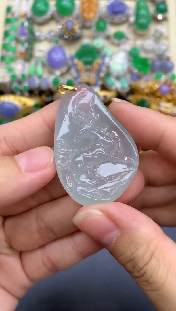 颈饰未镶嵌翡翠86-中国好珍宝