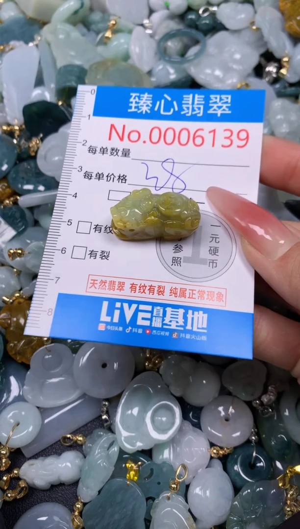 【闪购商品】翡翠颈饰未镶嵌含绳0006139