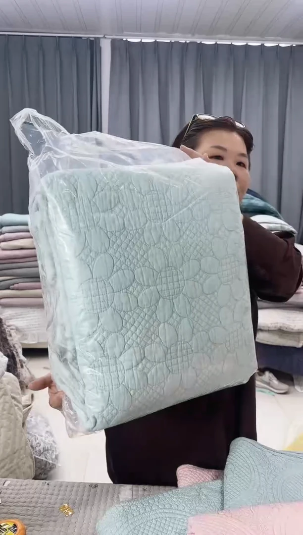 棉浅蓝向阳花2.3*2.5纯棉