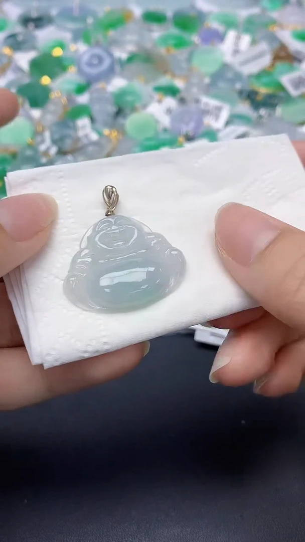 翡翠未镶嵌颈饰天然缅甸a货翡翠