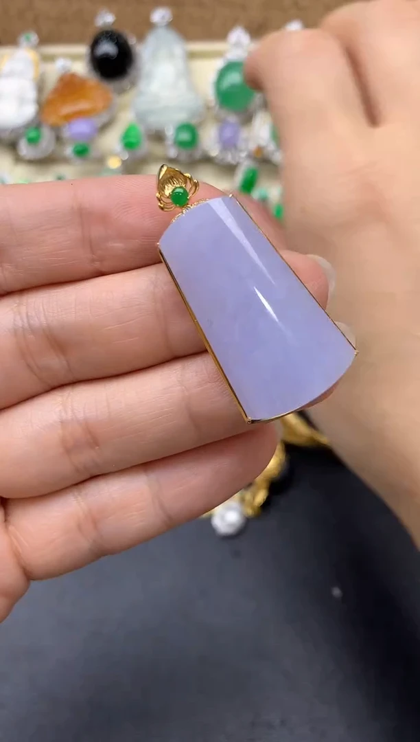 【闪购商品】翡翠颈饰18K金镶嵌386-中国好珍宝