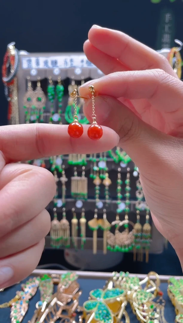 【闪购商品】翡翠耳饰合金0109翡翠饰品