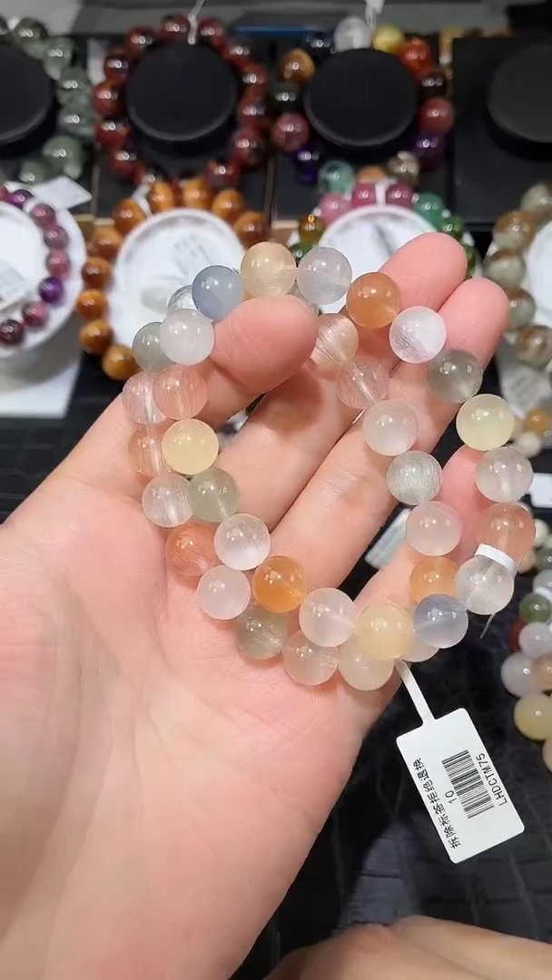 未镶嵌手链水晶彩兔毛单圈手链A10（多样性发其一）