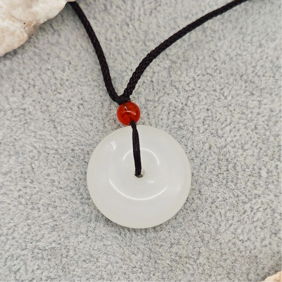 简约百搭金丝玉平安扣/HG-JSYDZ-198（多样性发货）