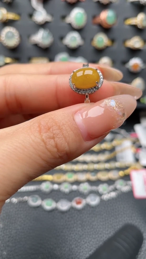 【闪购商品】翡翠戒指银S925镶嵌1111111111  79