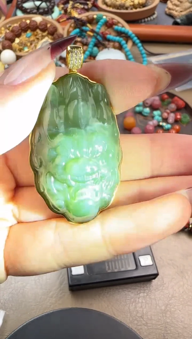 和田玉（碧玉）未镶嵌吊坠(不含链)碧玉吊坠