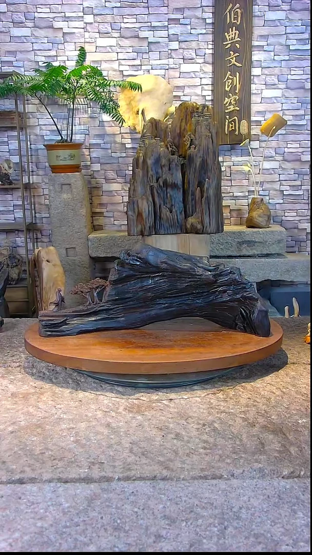 【闪购商品】木木雕金丝楠木乌木禅意摆件