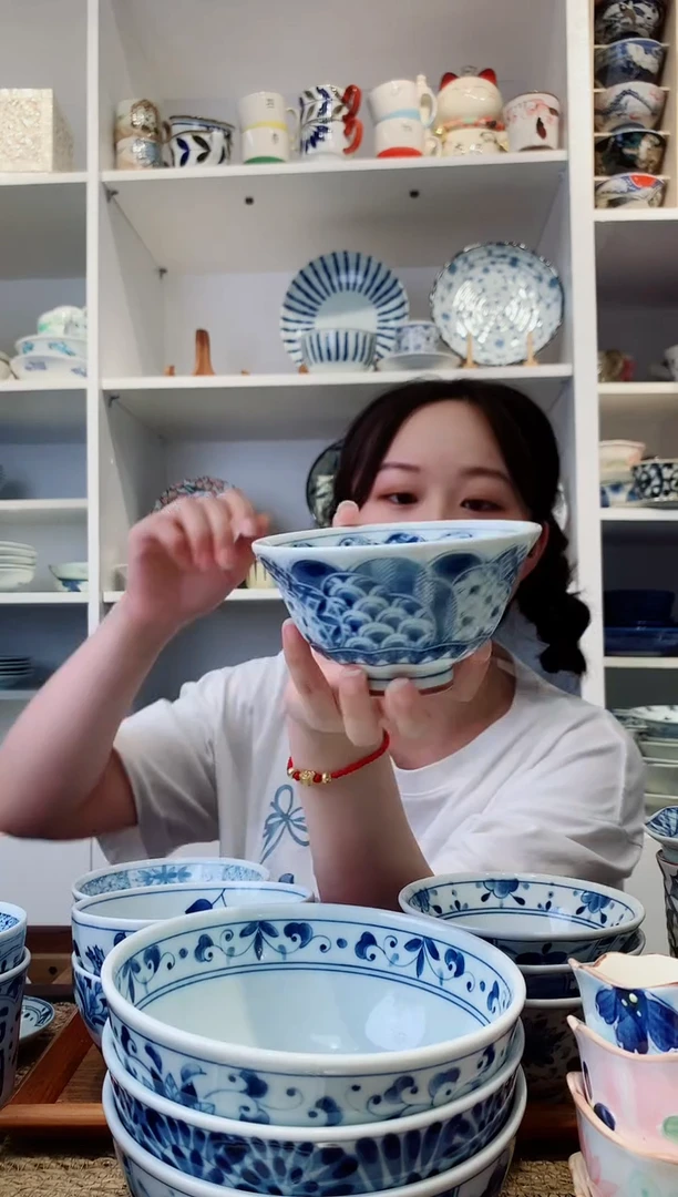 陶瓷蓝凛堂祥瑞米饭碗12.5cm