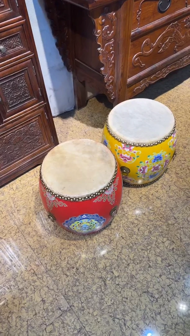 花梨木类一对  小鼓   凳子   工艺品