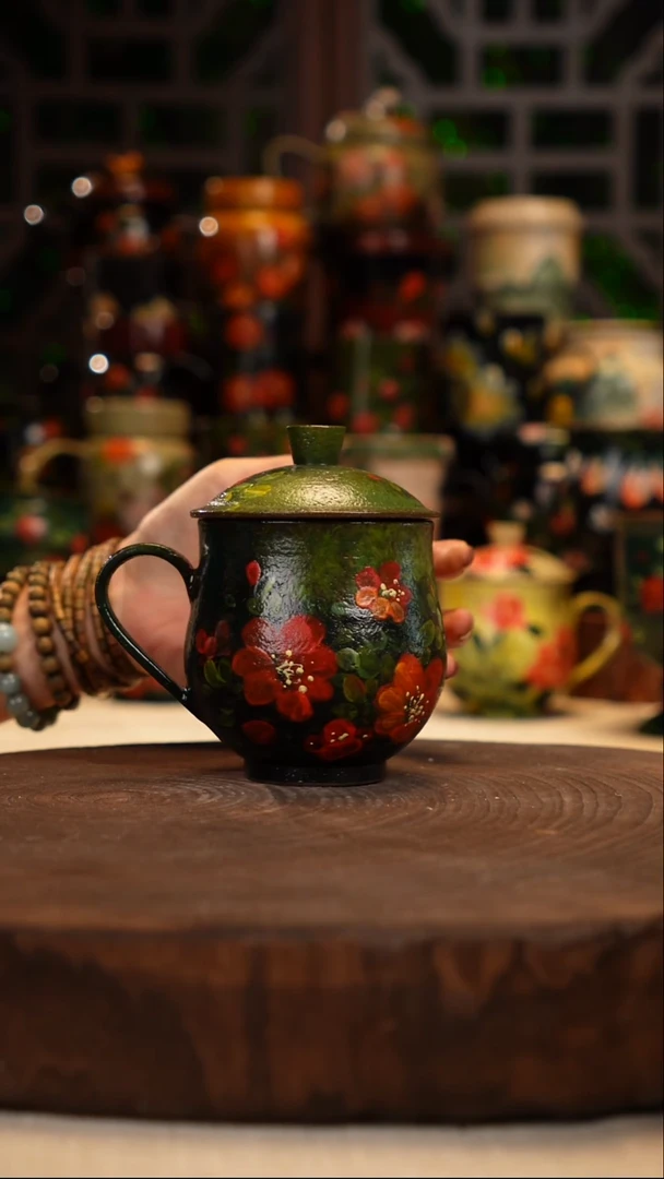 油画   手绘釉下彩