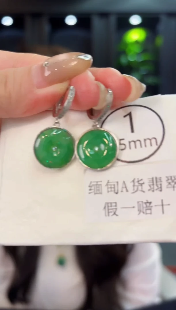 翡翠未镶嵌耳饰缅料A货/多样性发货/一件