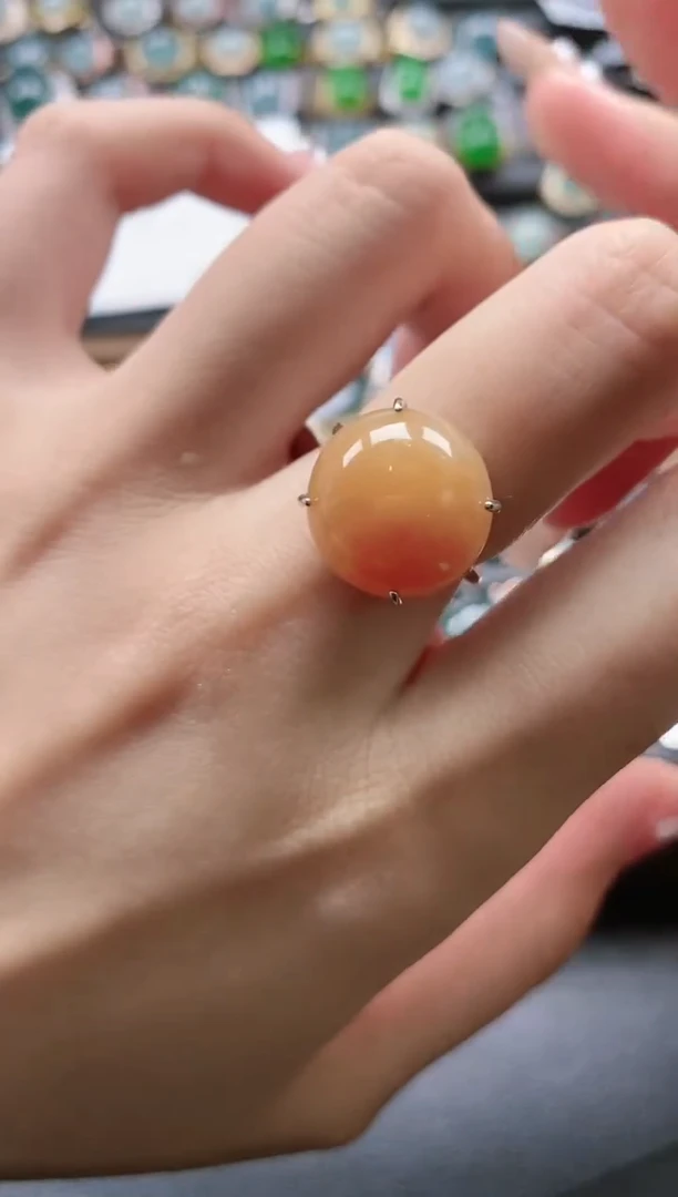 【闪购商品】翡翠戒指银S925镶嵌1551