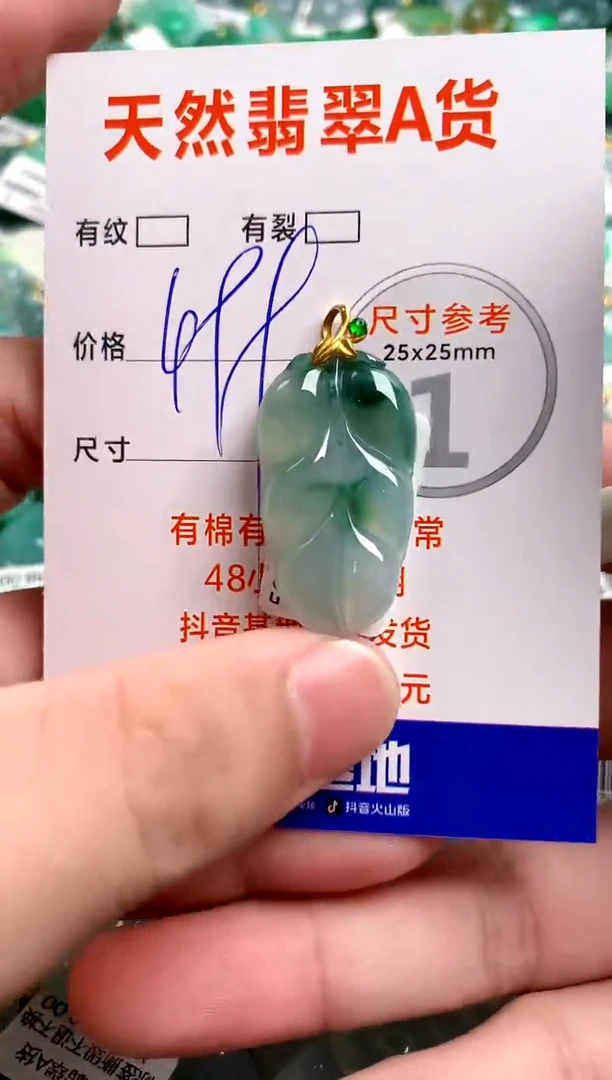 翡翠18K金镶嵌颈饰0665267962