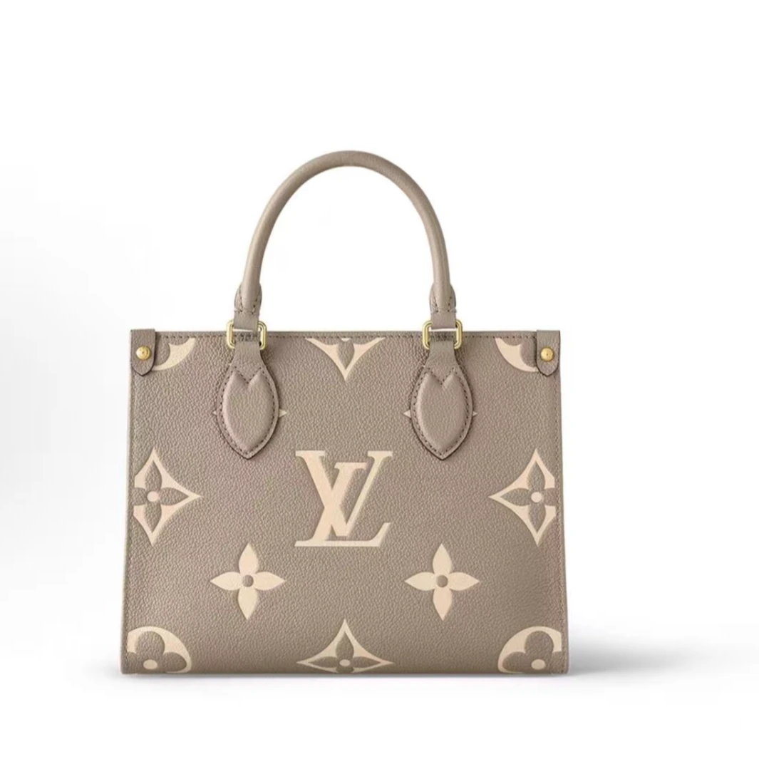 95新 LouisVuitton/路易威登 安洁利路易威登大象灰onthego小号