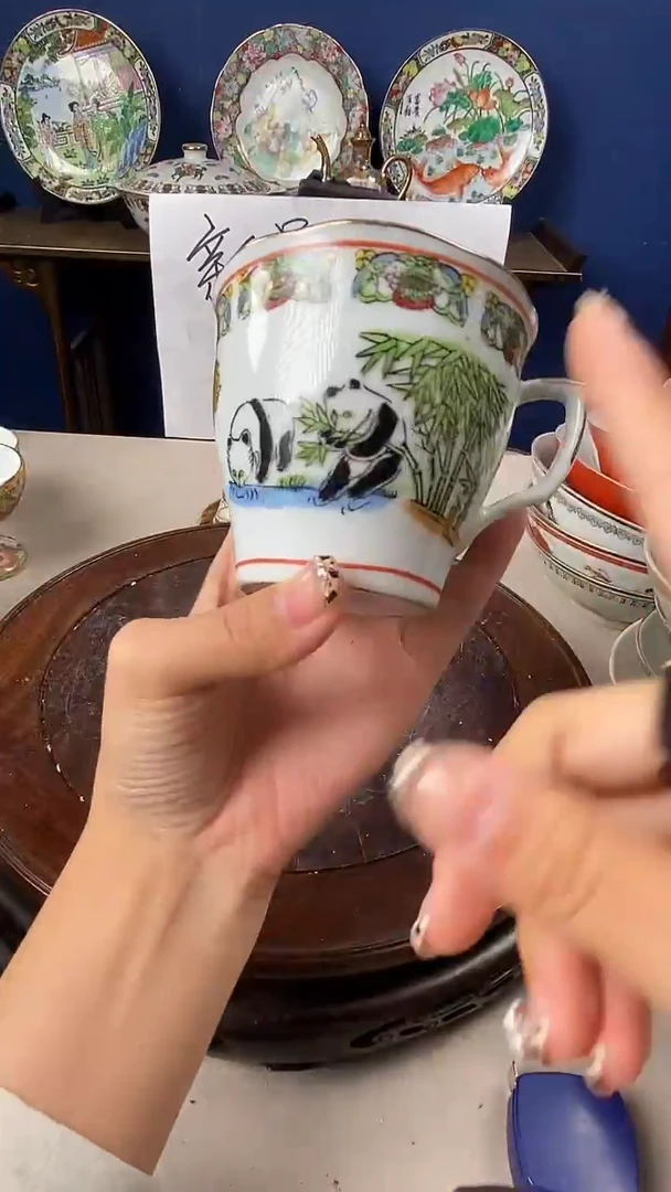 瓷片微瑕景德镇窑厂瓷摆件单件