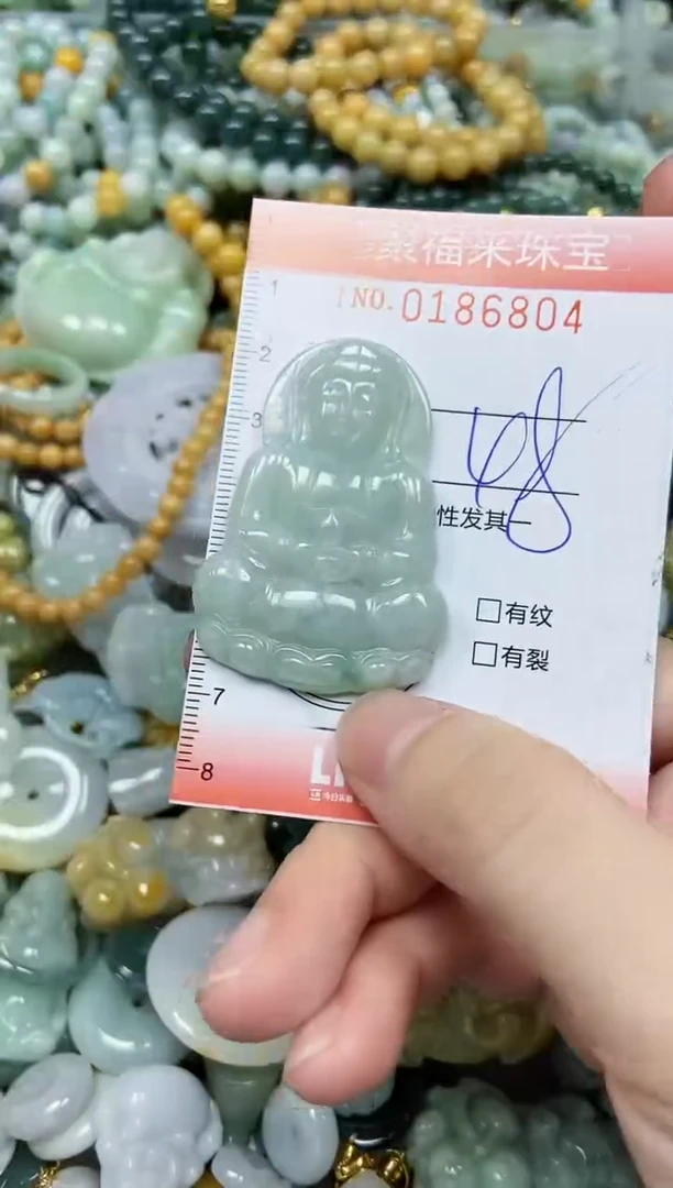 翡翠未镶嵌颈饰闪购0186804