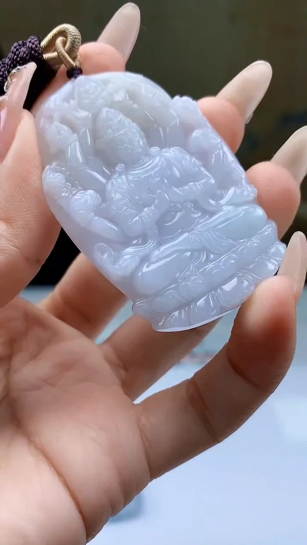 【闪购商品】定制翡翠未镶嵌5155ty-毛货挂件95