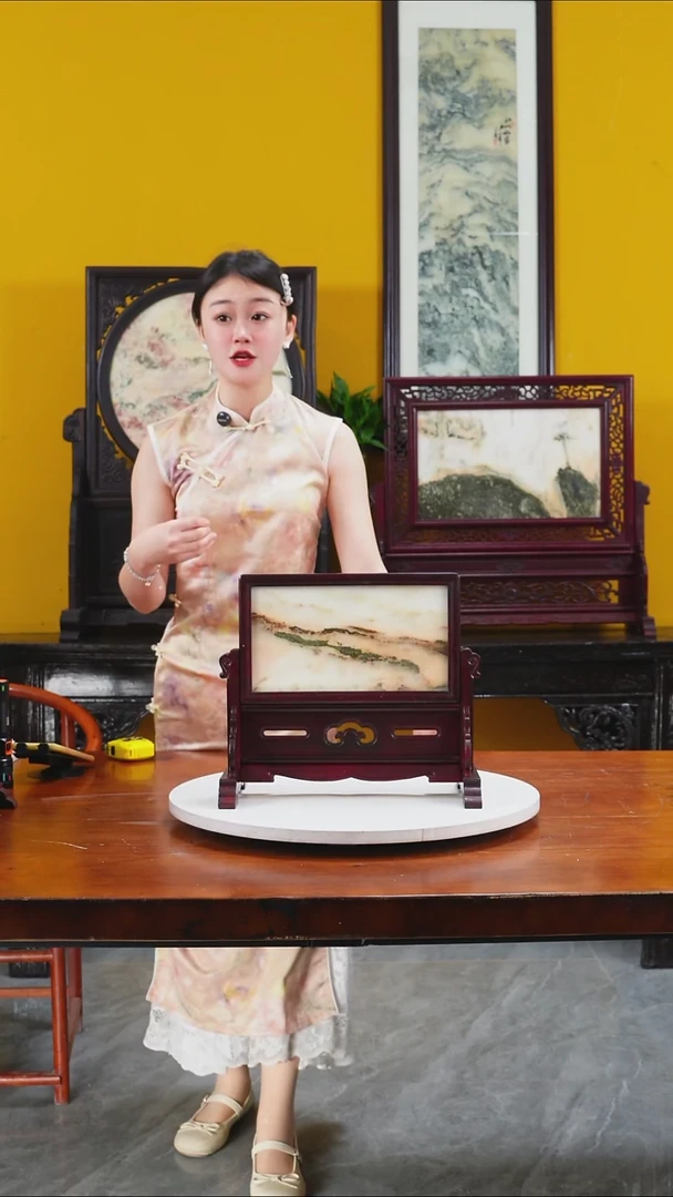 石材天然大理石画摆件