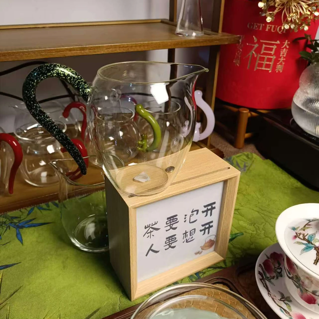 【七月】怡然 耐热高硼硅玻璃 玻璃杯 公道杯