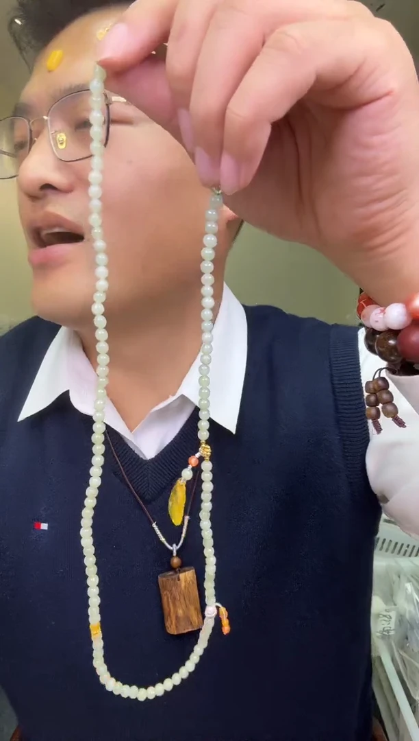 项链银S925镶嵌和田玉多样性发一件 600