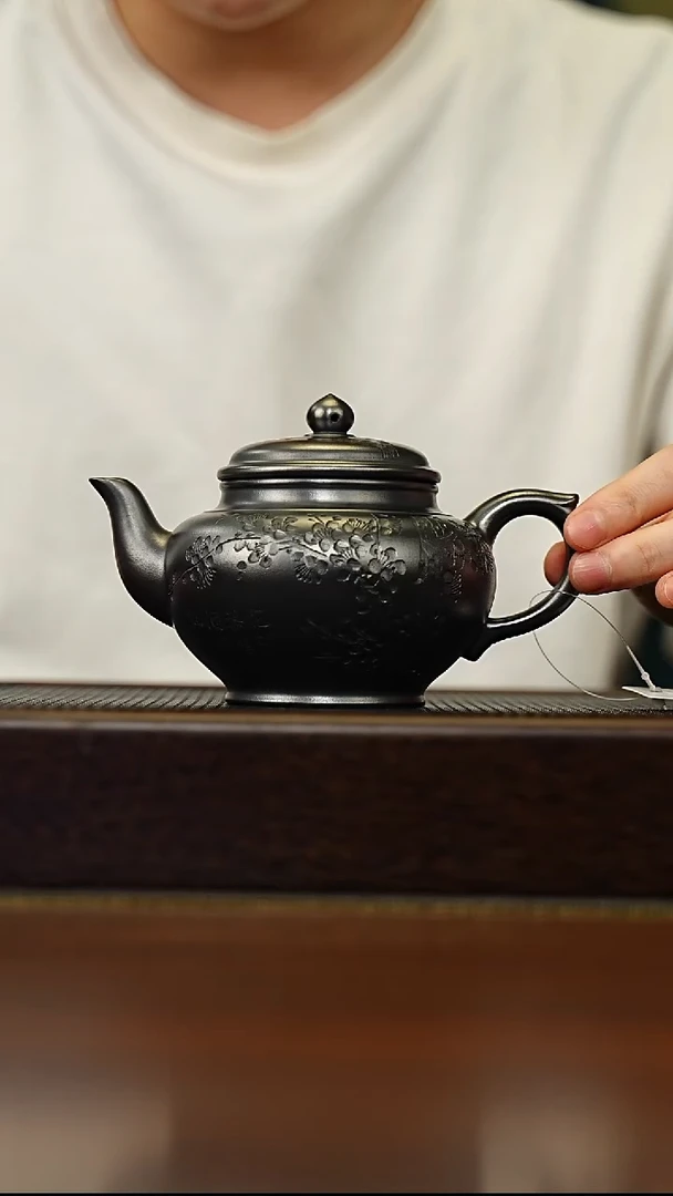 茶壶紫砂宜兴原矿 手工 紫砂壶容量330CC