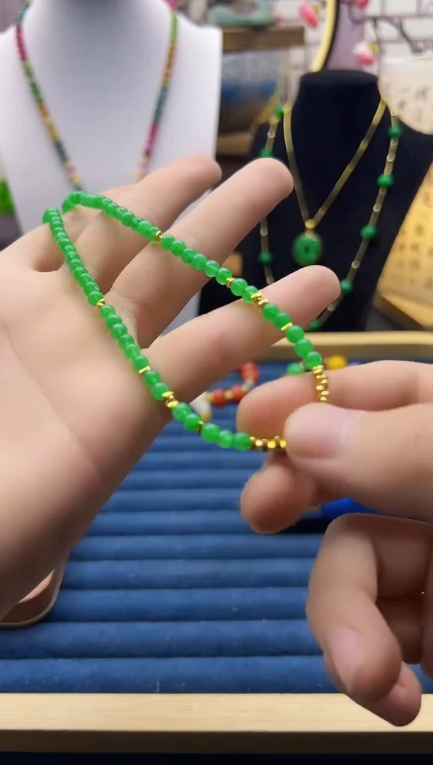 【闪购商品】翡翠颈饰14K金镶嵌X114