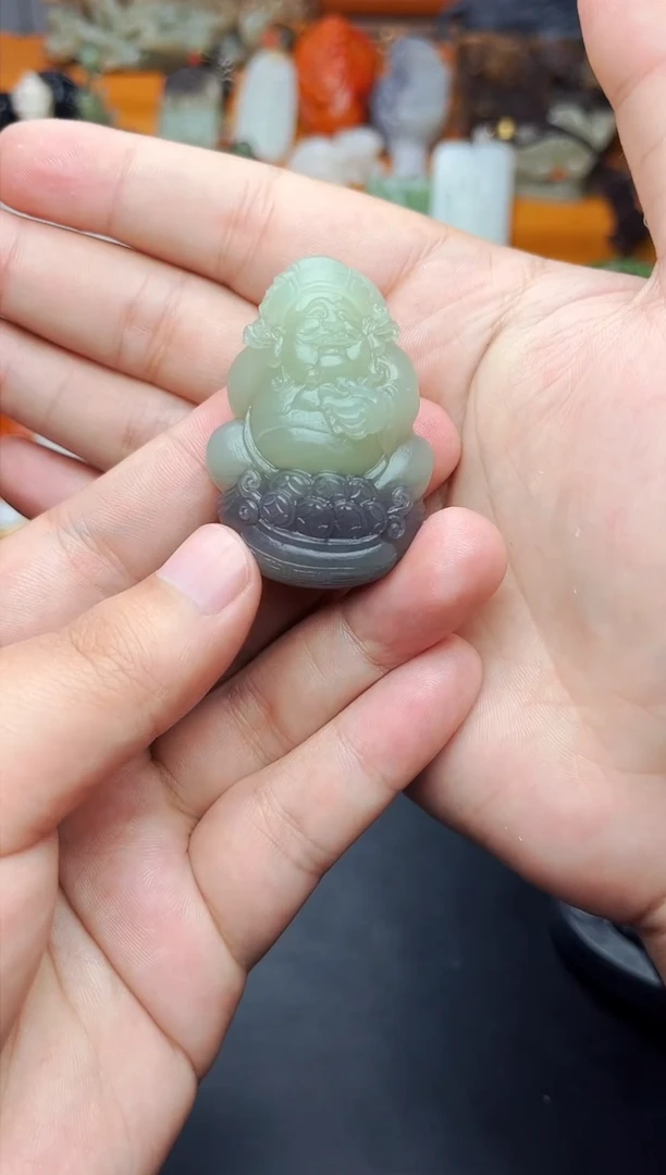 【闪购商品】和田玉颈饰未镶嵌财神01