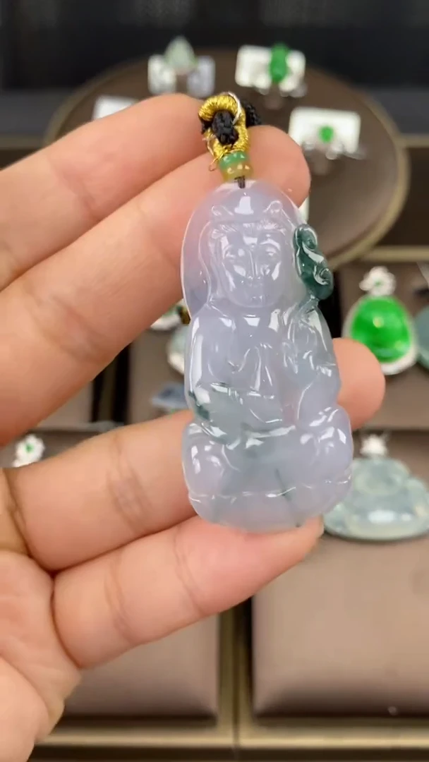 【闪购商品】翡翠吊坠(不含链)未镶嵌翡翠观音