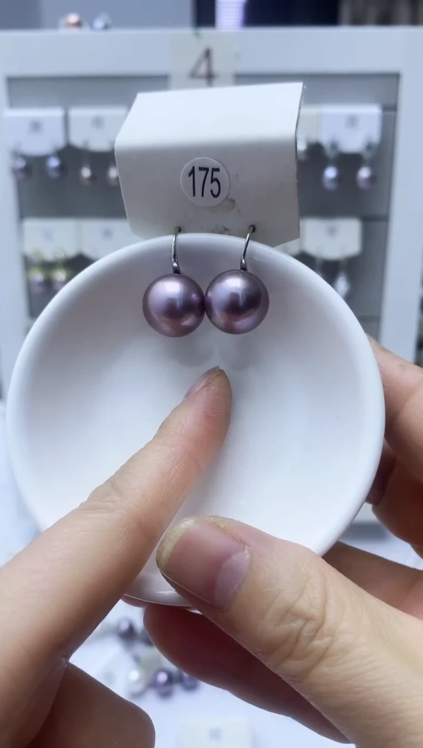 【闪购商品】淡水珍珠耳饰银S925镶嵌175