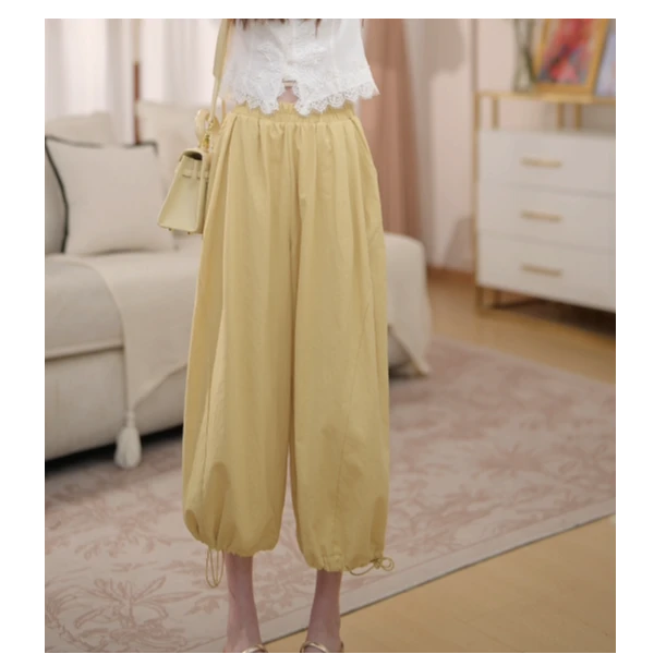 【酷布玩家】马克华菲女装时尚休闲气质阔腿宽松休闲显瘦夏季裤子