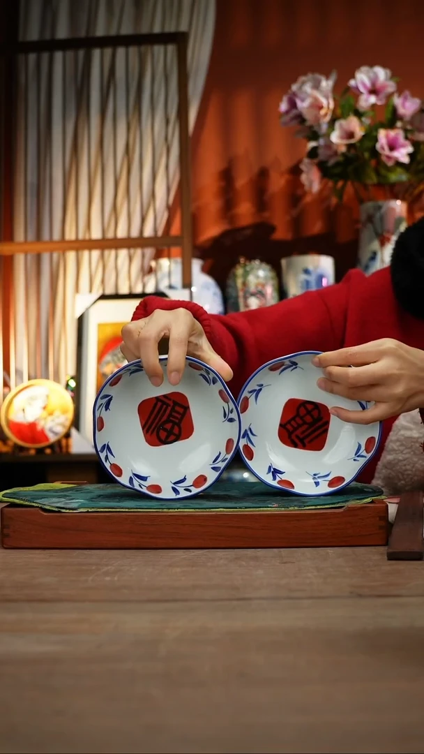 【简家甄选】景德镇设计师釉下手绘陶瓷