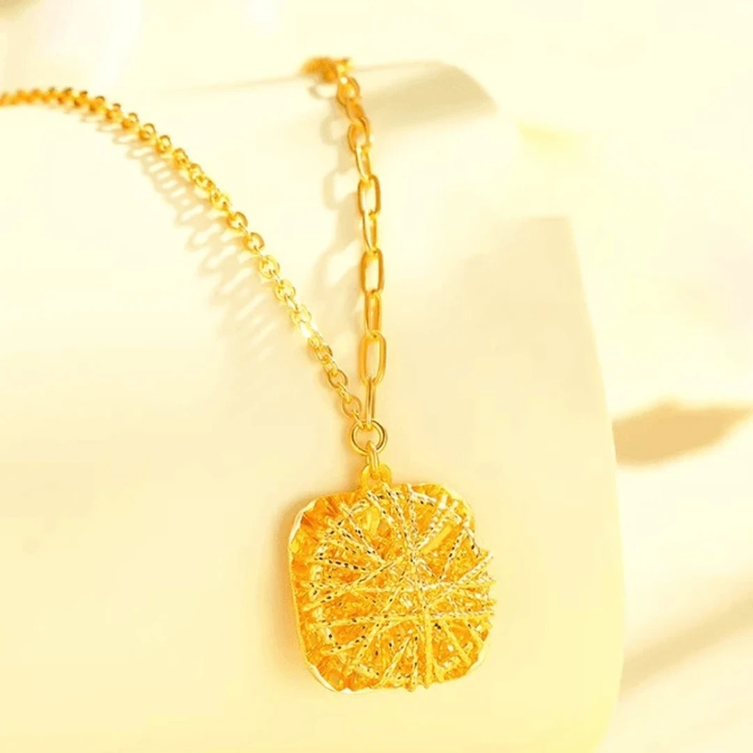 SUNFEEL/赛菲尔黄金足金999小方糖黄金套链流行百搭送礼12mm