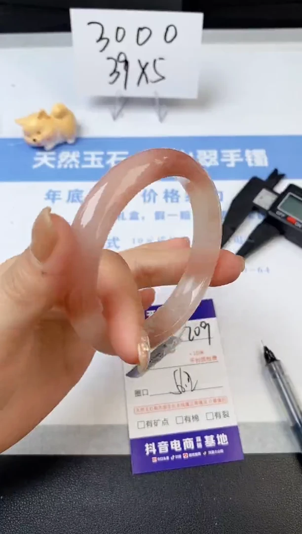 【闪购商品】石英质玉手镯未镶嵌s209-T-56.2