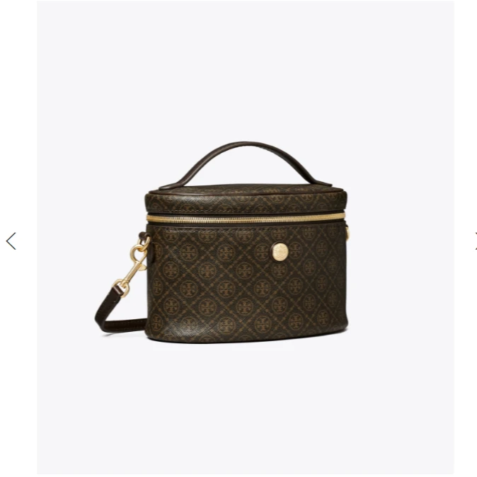 Tory Burch汤丽柏琦 预售可可色化妆包单肩包174958-200