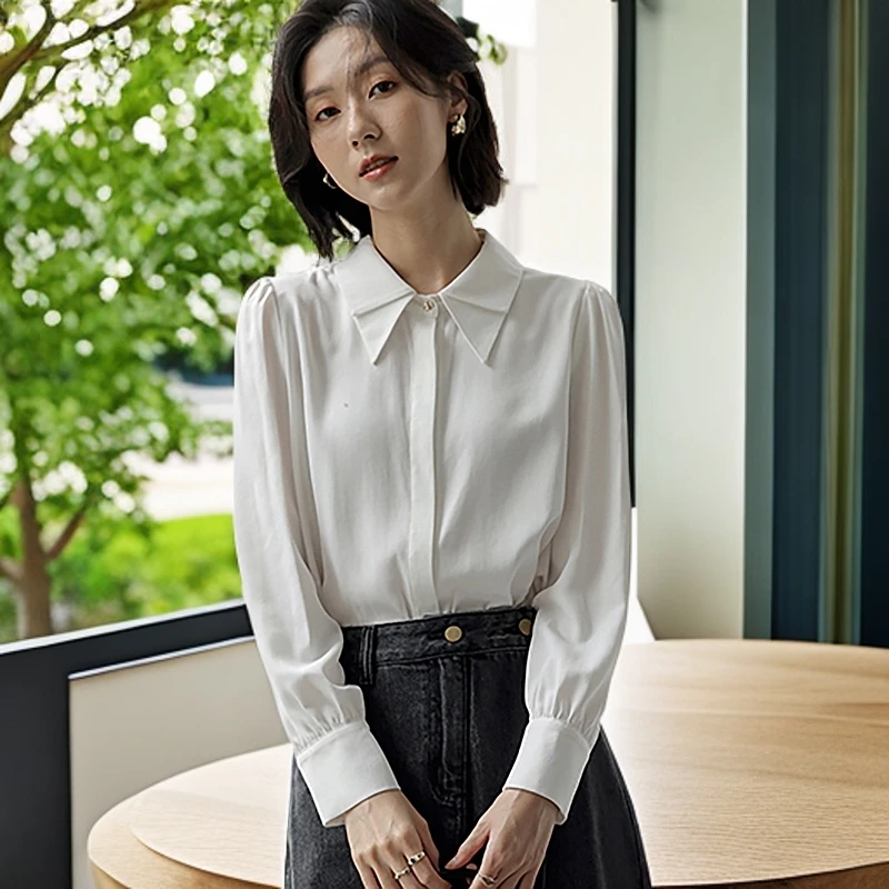 春季女装2025年新款白衬衫女韩系上衣