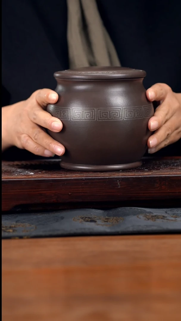 【闪购商品】紫砂茶壶黄龙山原矿紫泥醒茶罐25