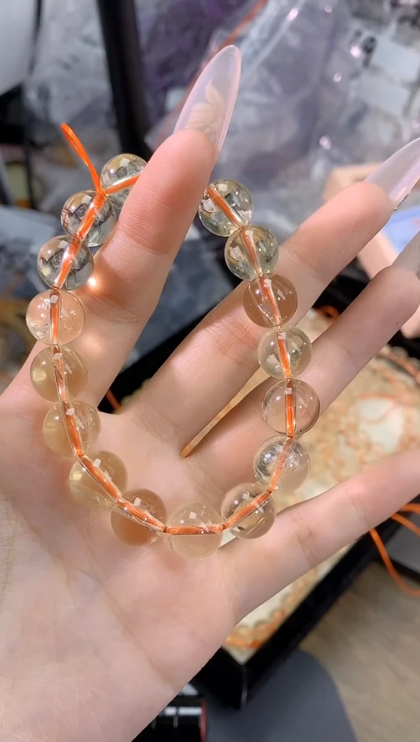 【闪购商品】水晶手链未镶嵌11mm净体黄水