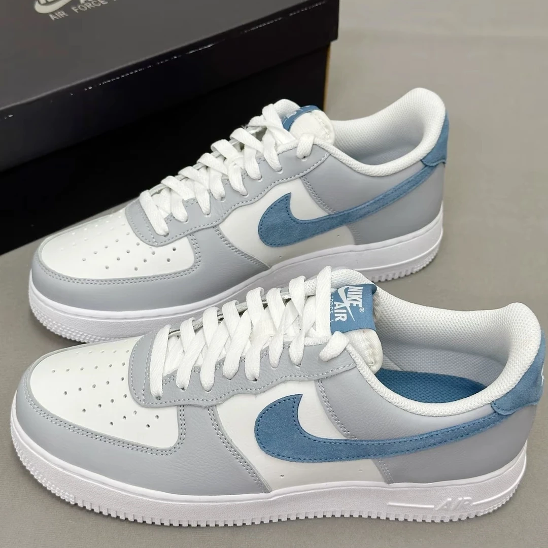 Nike Air Force 1 Low空军一号白灰蓝男女低帮休闲板鞋官方正品